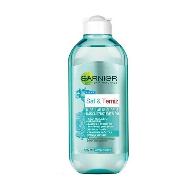 میسلار واتر پوست مختلط و چرب گارنیر GARNIER MICELLAR WATER SAF & TEMIZ 400 ML